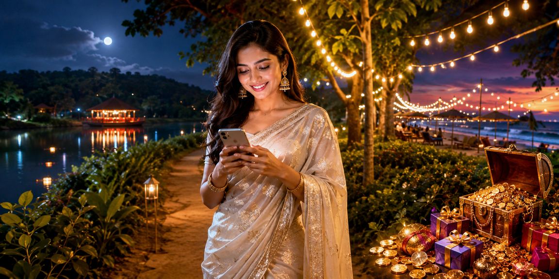 কক্সবাজারে শাড়ি পরা সদস্য মোবাইলে ডিপোজিট করছেন